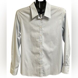 Hudson Room Classic Blue Pinstripe Dress Shirt